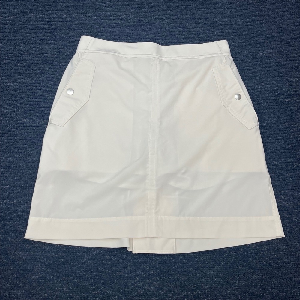 Athleta Vienna Cargo Skort White Size 8 Athletic Tennis Golf Hiking Skirt 530635